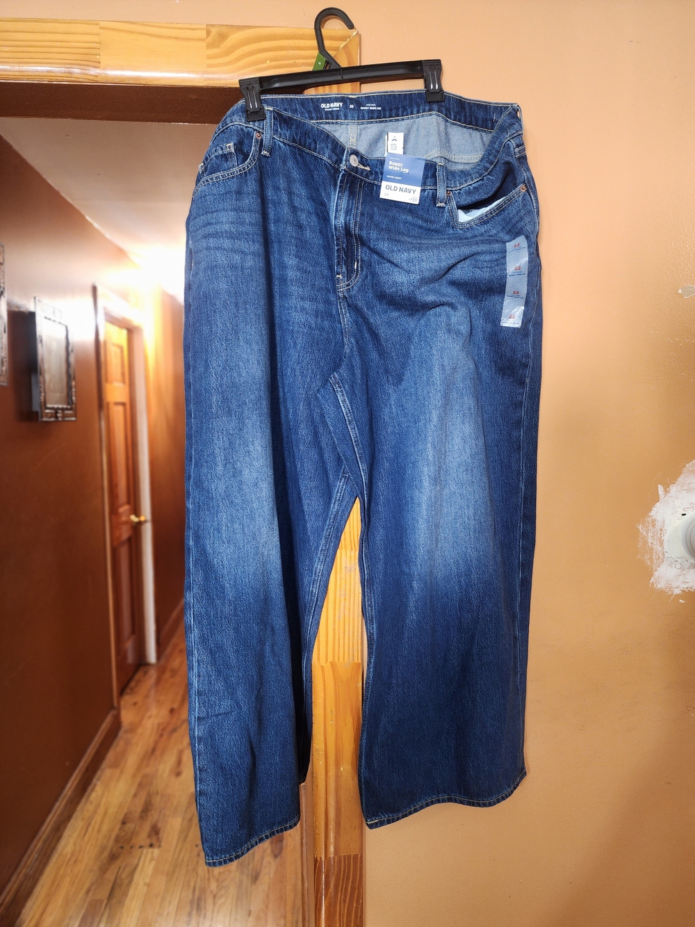 Old Navy Womens Baggy Wide Leg Blue Jean - Picture 2 of 6
